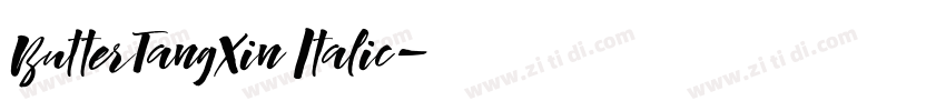 ButterTangXin Italic字体转换